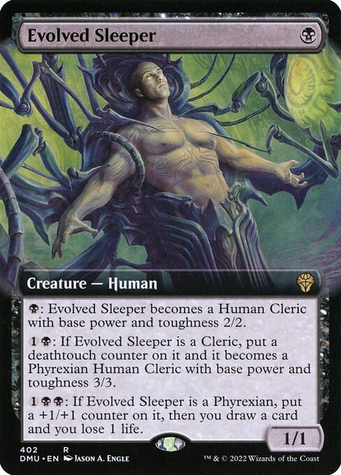 Evolved Sleeper (402) [Dominaria United] [Extended Art]