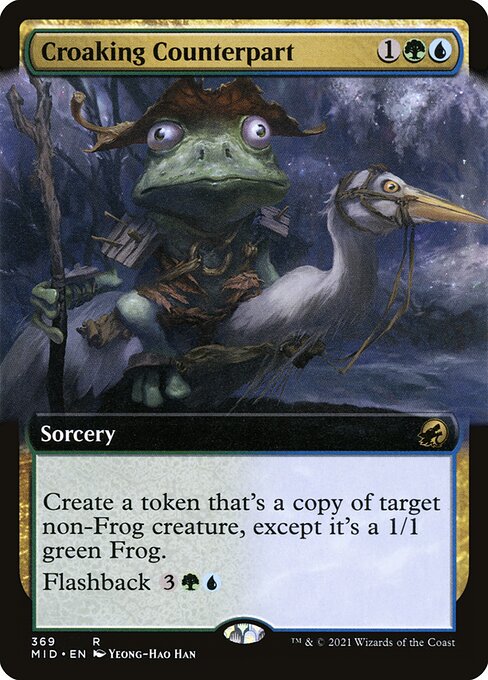 Croaking Counterpart (369) [Innistrad: Midnight Hunt] [Extended Art]