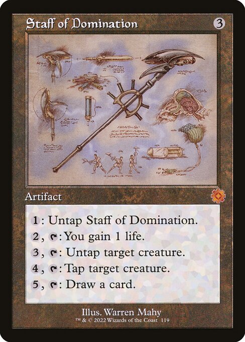Staff of Domination (119) [The Brothers' War Retro Artifacts]
