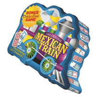 Mexican Train Deluxe Dot Domino Set with Bonus Chicken Foot Game image 0