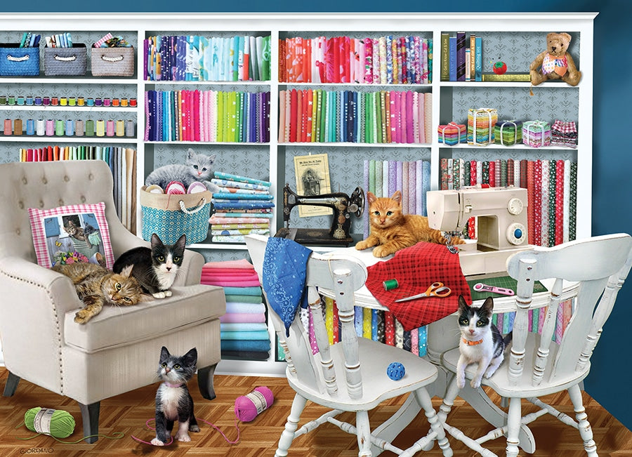 Cobble Hill 1000pc Puzzle: Sewing Room image 0