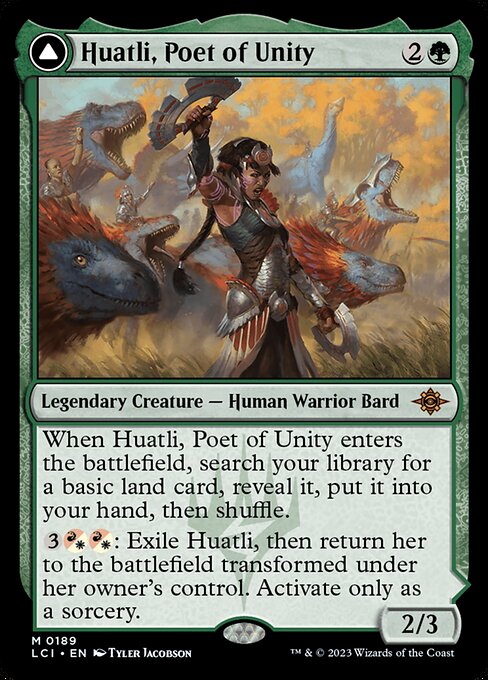 Huatli, Poet of Unity // Roar of the Fifth People (189) [The Lost Caverns of Ixalan]