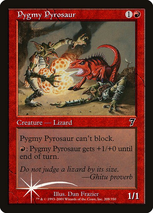 Pygmy Pyrosaur (208★) [Seventh Edition]