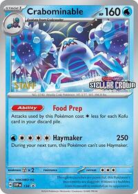 Crabominable - 134 (Prerelease) [Staff] (134/142) [SV Scarlet and Violet Promo Cards]