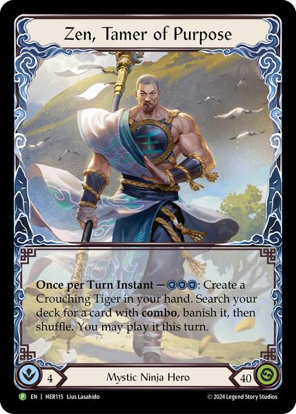 Zen, Tamer of Purpose - HER115 (HER115) [Flesh and Blood Promo Cards]
