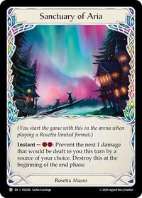 Sanctuary of Aria (OSC028) [Blitz Deck Rosetta Oscilio]