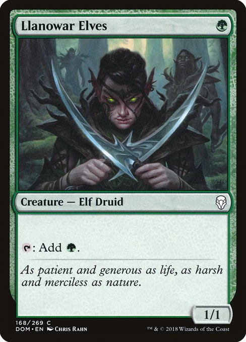 Llanowar Elves (168) [Dominaria]