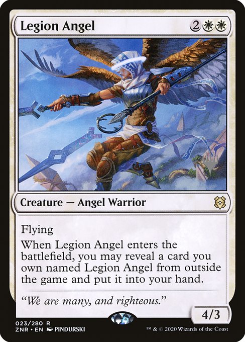 Legion Angel (23p) [Zendikar Rising Promos]