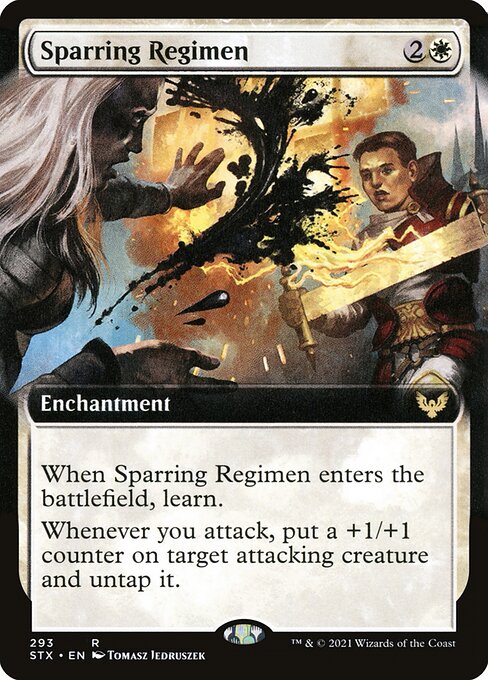 Sparring Regimen (293) [Strixhaven: School of Mages] [Extended Art]