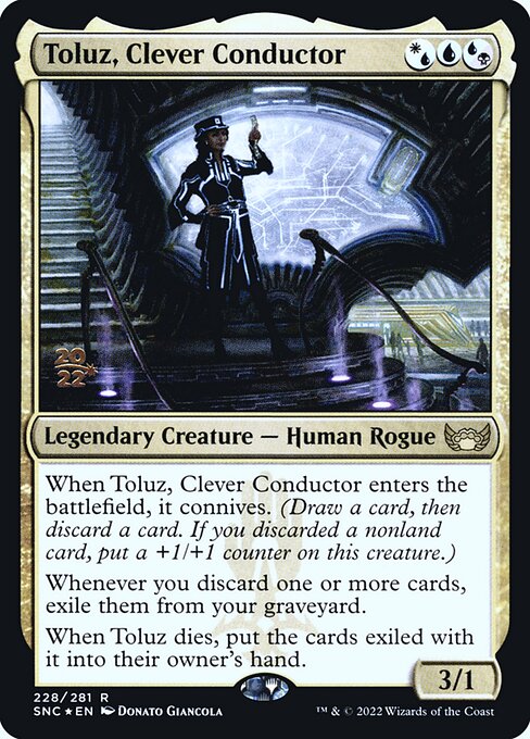 Toluz, Clever Conductor (228s) [Streets of New Capenna Promos]