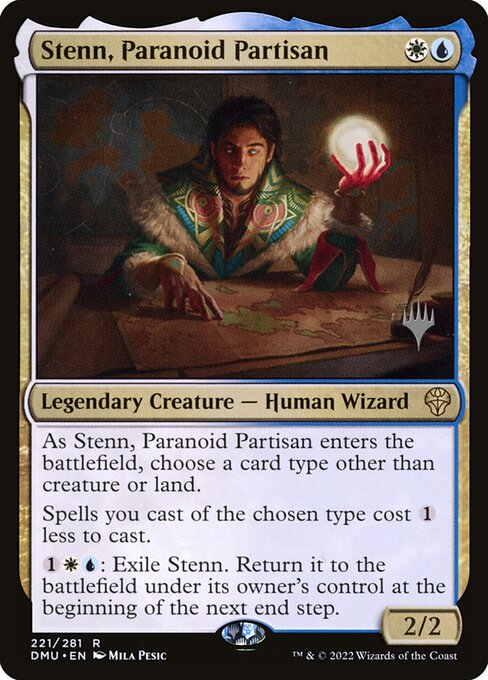 Stenn, Paranoid Partisan (221p) [Dominaria United Promos]