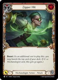 Zipper Hit (Red) (AIO013) [Armory Deck Dash]