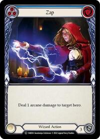 Zap (Blue) (1HK024) [Historic Pack 1 Blitz Deck Kano]
