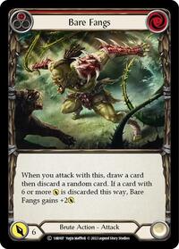 Bare Fangs (Red) (1HR007) [Historic Pack 1 Blitz Deck Rhinar]