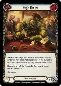 High Roller (Blue) (1HR025) [Historic Pack 1 Blitz Deck Rhinar]