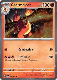 Charmeleon - 005/165 (Cosmos Holo) (005/165) [SV Scarlet and Violet Promo Cards]