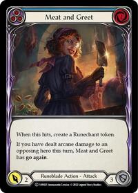 Meat and Greet (Blue) (1HV021) [Historic Pack 1 Blitz Deck Viserai]