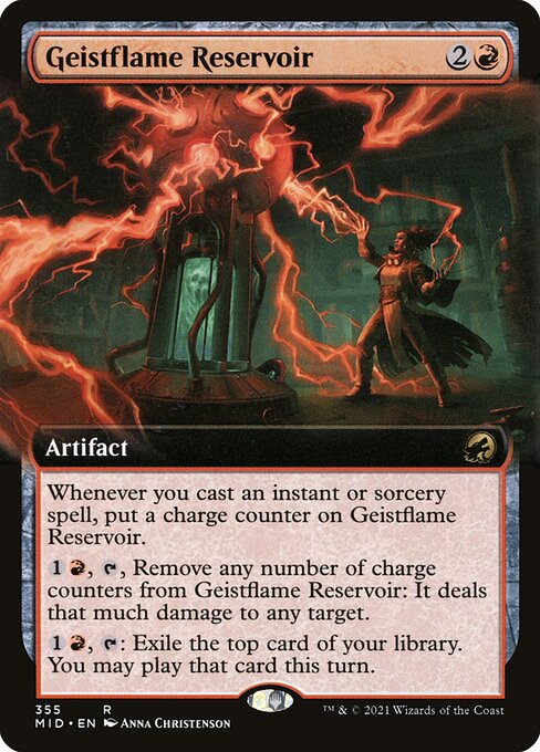 Geistflame Reservoir (355) [Innistrad: Midnight Hunt] [Extended Art]