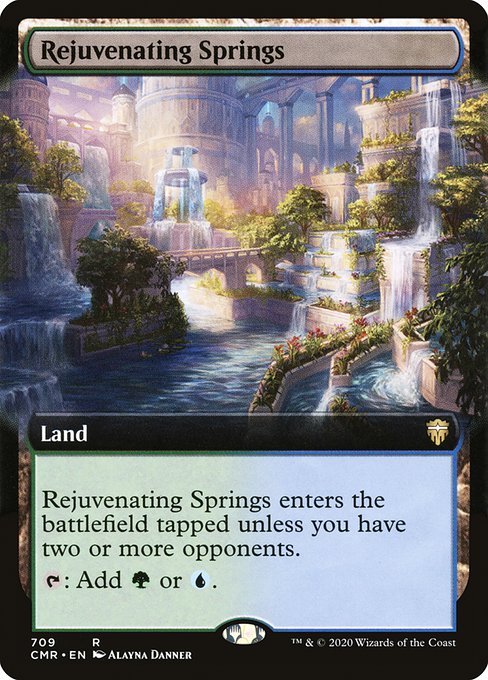 Rejuvenating Springs (709) [Commander Legends] [Extended Art]