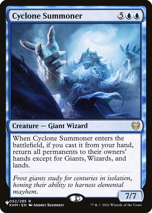Cyclone Summoner (KHM-52) [The List]