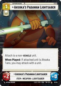 Ahsoka's Padawan Lightsaber (Hyperspace) (03/20) [Twilight of the Republic Weekly Play Promos]