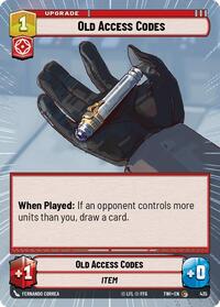 Old Access Codes (Hyperspace) (435) [Twilight of the Republic]