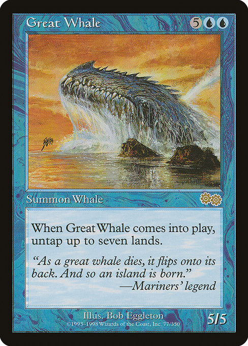 Great Whale (77) [Urza's Saga]
