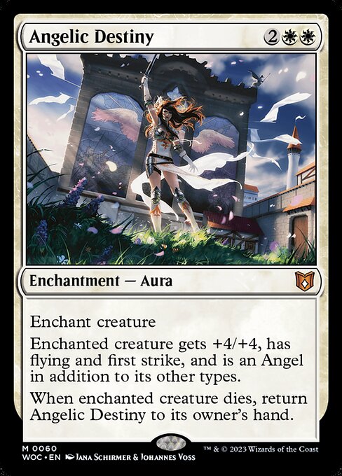 Angelic Destiny (60) [Wilds of Eldraine Commander]