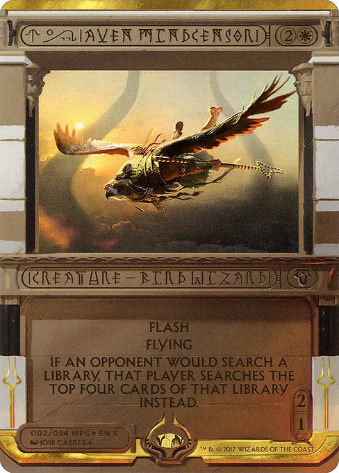 Aven Mindcensor (2) [Amonkhet Invocations] [Borderless]