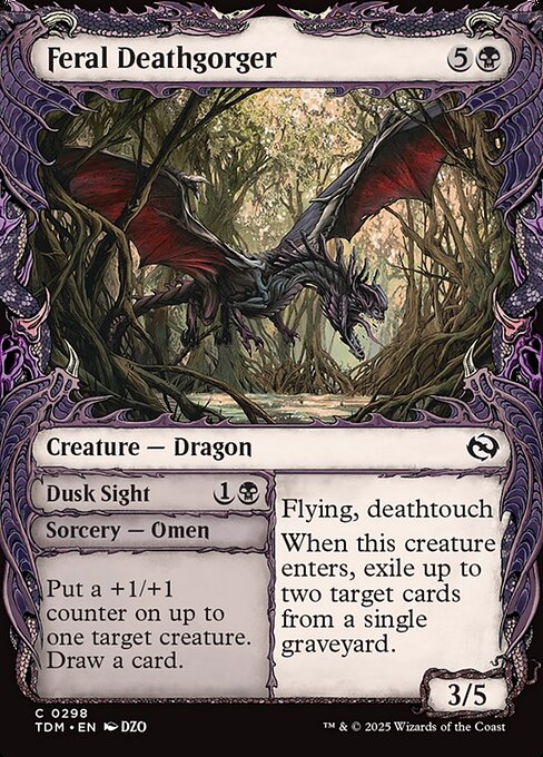 Feral Deathgorger // Dusk Sight (298) [Tarkir: Dragonstorm]