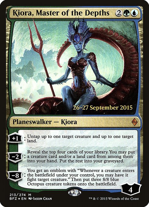 Kiora, Master of the Depths (213s) [Battle for Zendikar Promos]