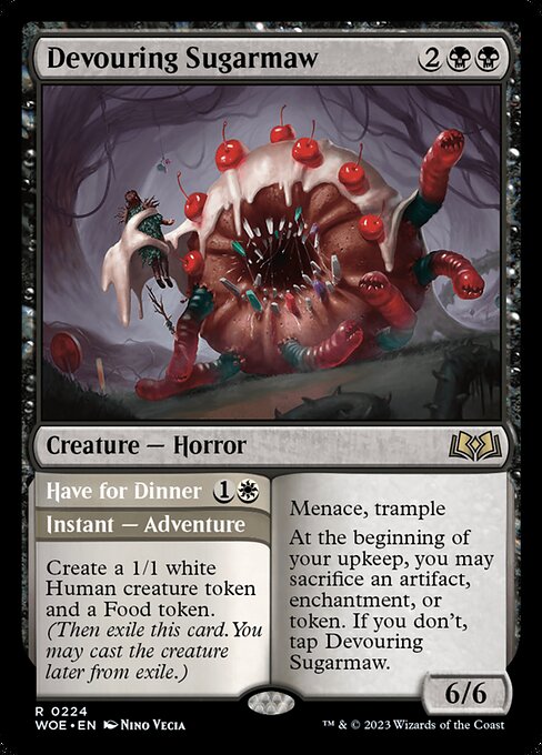Devouring Sugarmaw // Have for Dinner (224) [Wilds of Eldraine]