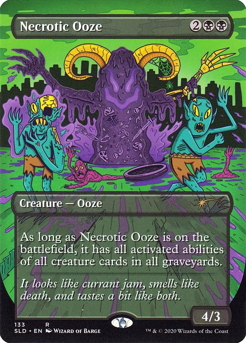 Necrotic Ooze (133) [Secret Lair Drop] [Borderless]