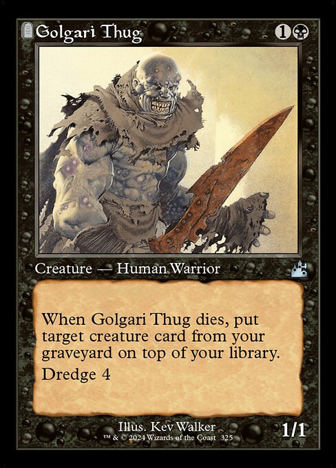 Golgari Thug (325) [Ravnica Remastered]