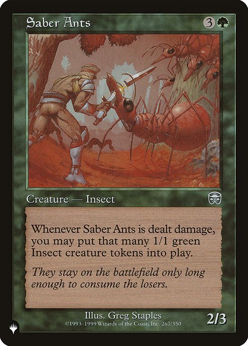 Saber Ants (MMQ-267) [The List]