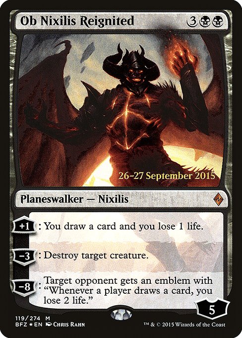 Ob Nixilis Reignited (119s) [Battle for Zendikar Promos]