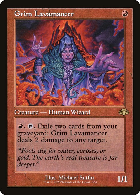 Grim Lavamancer (324) [Dominaria Remastered]