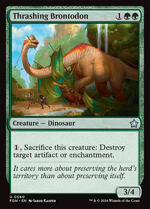 Thrashing Brontodon (560) [Foundations]
