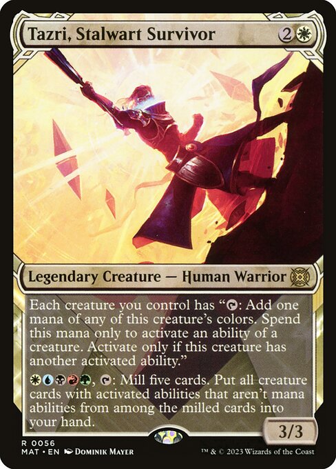 Tazri, Stalwart Survivor (56) [March of the Machine: The Aftermath] [Showcase]