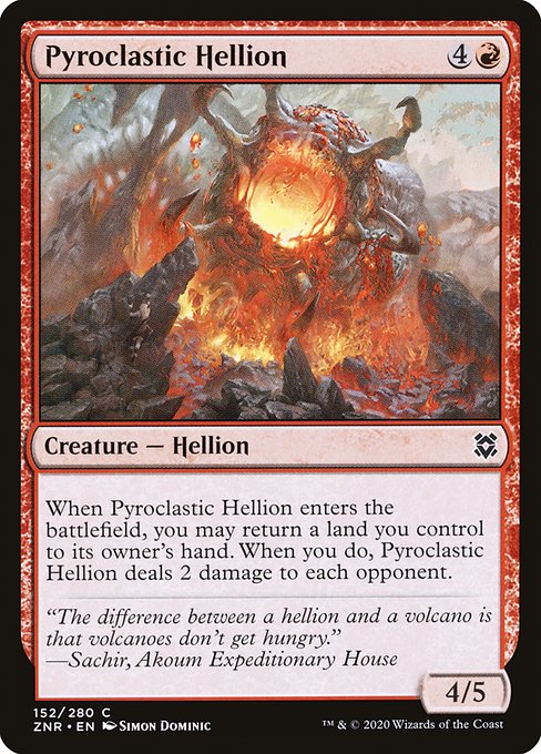Pyroclastic Hellion (152) [Zendikar Rising]