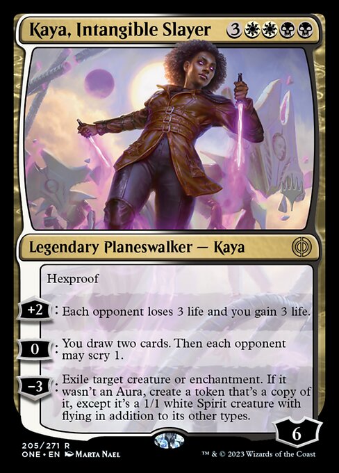 Kaya, Intangible Slayer (205p) [Phyrexia: All Will Be One Promos]