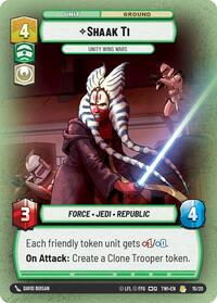 Shaak Ti - Unity Wins Wars (15/20) [Twilight of the Republic Weekly Play Promos]