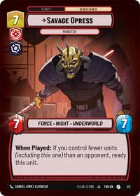 Savage Opress - Monster (1/2) [Organized Play Promos]