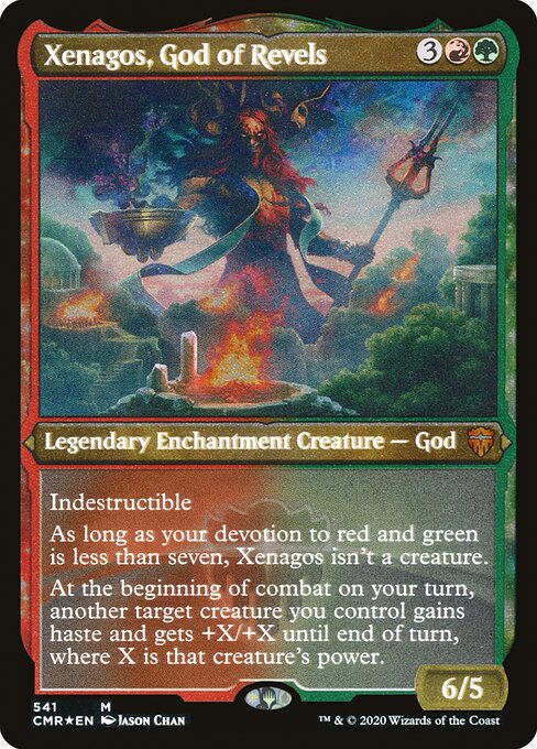 Xenagos, God of Revels (541) [Commander Legends] [Etched]
