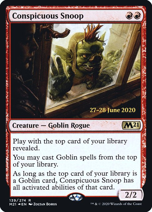Conspicuous Snoop (139s) [Core Set 2021 Promos]