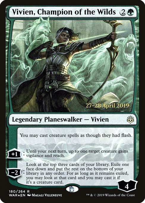 Vivien, Champion of the Wilds (180s) [War of the Spark Promos]