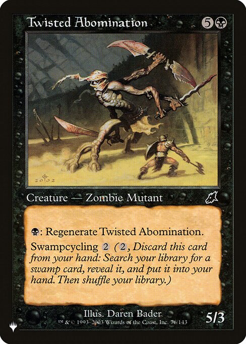 Twisted Abomination (SCG-76) [The List]