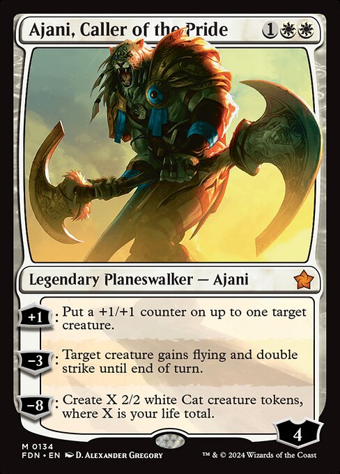 Ajani, Caller of the Pride (134) [Foundations]