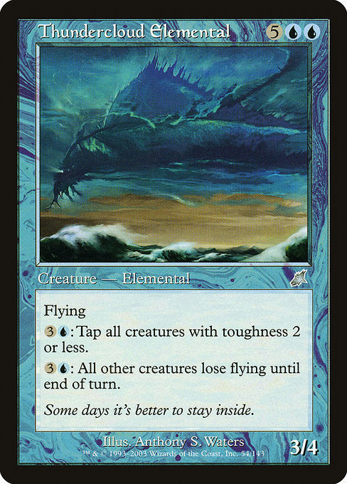 Thundercloud Elemental (54) [Scourge]