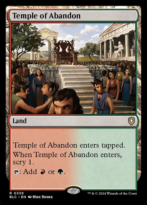 Temple of Abandon (338) [Bloomburrow Commander]